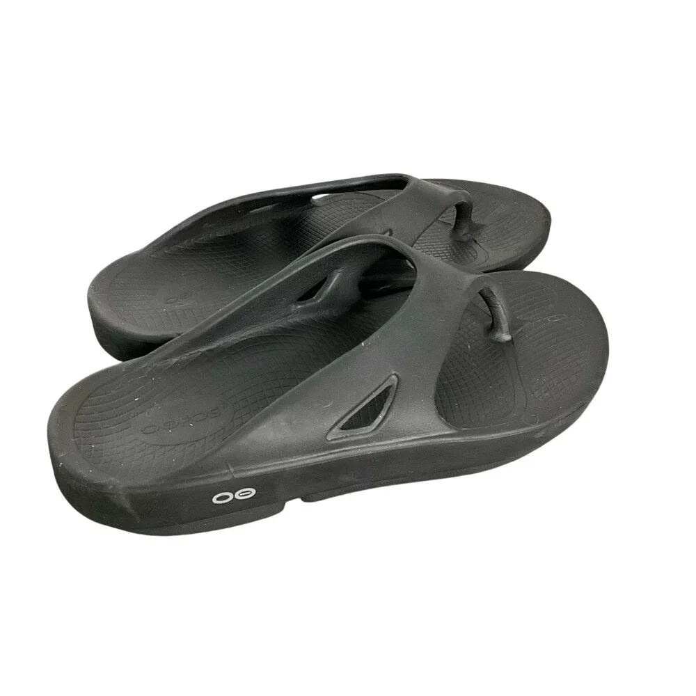 OOFOS OOriginal Black Recovery Sandal Mens 11 Womens 13‎ Flip Flop EU 44